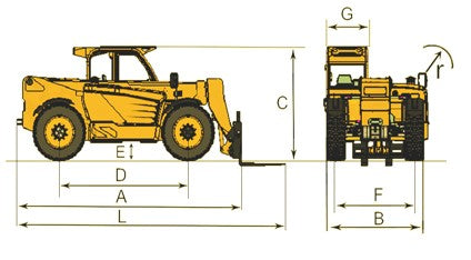 HNT4017-4Z 伸缩臂叉车Telehandler