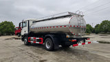 Sinotruk HOWO fresh milk tank truck - rear side view